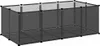 vidaXL Gabbia per piccoli animali nera 144x74x46,5 cm PP e Anteprima dell’immagine prodotto 1
