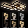 ZMH LED Deckenleuchte Schwarz Dimmbar mit Fernbedienung Produktbild-Vorschau 4