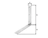 Stuhlwinkel 150x150x25 mm sendzimirverzinkt 1 Stück Produktbild-Vorschau 2