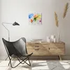 Wanduhr - Quadrat - Glasuhr - Karte Welt modern - 30x30cm - Produktbild-Vorschau 6