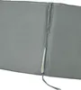 A close-up view of a gray cushion with a zipper partially open, revealing the white filling. Produktbild-Vorschau