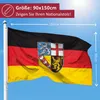 PHENO FLAGS Saarland Flagge 90 x 150 cm Saarländische Fahne Produktbild-Vorschau 2