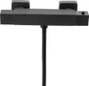 A black thermostatic shower mixer tap with a flexible hose attached, shown against a white background. Náhled obrázku produktu