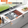 VEVOR Bauernhaus-Küchenspüle, Einbauspüle 304-Edelstahl, Produktbild-Vorschau 2