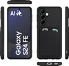 Multiple views of a black phone case with a card slot. Produktbild-Vorschau