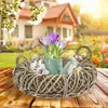 Kobolo Pflanzschale 50x12/20 cm Kranzform aus Rattan in Produktbild-Vorschau 2