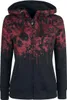 Rock Rebel by EMP Damen schwarze Kapuzenjacke mit rotem Produktbild-Vorschau 1