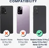 Three smartphone cases displayed with compatibility information. Produktbild-Vorschau
