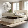 Letto imbottito 140 x 190 cm, Scivolo, Contenitore con Anteprima dell’immagine prodotto 1