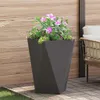 vidaXL Plantenbakken, 2 stuks, zwart, 50 x 50 x 75 cm, Productafbeelding-voorbeeld 4
