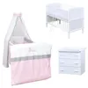 Baby-Delux Babyzimmer Babybett Wickelkommode Weiss Produktbild-Vorschau 1