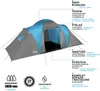Rodinný stan NILS Camp NC6031 Highland modro-šedý Náhled obrázku produktu 11