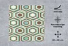 MuchoWow® Mauspad Mousepad Retro - Honigwabe - Blau - Braun Produktbild-Vorschau 3