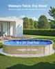 Liner ovale per piscine VEVOR, 1006 x 549 x 147 cm, liner Anteprima dell’immagine prodotto 3