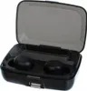 A pair of black wireless earbuds in their charging case, with the lid open. Náhľad obrázku produktu