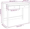 Scrivania con cassetti bianchi 100x50x78 cm in legno di Anteprima dell’immagine prodotto 7