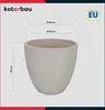 KOTARBAU® Květináč velký šedý Fiberclay Ecolite Výška 44 cm Náhled obrázku produktu 3