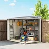 Outsunny Metall Gerätehaus 2,81m² 154x206,5x181 cm Produktbild-Vorschau 9