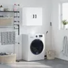 vidaXL Nástěnná skříňka bílá 60x31x60 cm Dřevěný materiál Náhled obrázku produktu 2