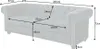 riess-ambiente Chesterfield 3er Sofa 205cm petrol Samt Produktbild-Vorschau 7