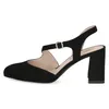 Caprice Damen Slingpumps Leder Pumps Blockabsatz Riemchen Produktbild-Vorschau 4