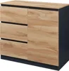 Credenza "Kyr" con 1 anta e 3 cassetti 80 x 40 x 75 cm Anteprima dell’immagine prodotto 7