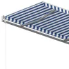 vidaXL Markise Automatisch Einziehbar 400x350 cm Blau und Produktbild-Vorschau 9