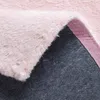 Fellteppich Kunstfell Teppich Imitat in Rose Dicht Produktbild-Vorschau 4