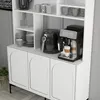 Skye Decor, Lyon 120 - White, Black, Wohnzimmerschrank, Produktbild-Vorschau 3
