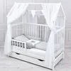 Baby-Delux Hausbett Kinderbett Gitterbett weiß 60x120 Produktbild-Vorschau 2