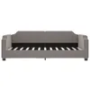 vidaXL Divano letto estraibile Taupe 100x200 cm Tessuto Anteprima dell’immagine prodotto 6