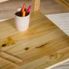 Kinderschreibtisch SUZA höhenverstellbar Massivholz natur - Produktbild-Vorschau 4