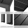 tectake® Aluminium Gartentisch Maren Oberfläche in Produktbild-Vorschau 4