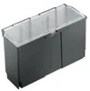 A dark gray storage box with a clear lid, shown from a slightly elevated angle against a white background. Anteprima dell’immagine prodotto