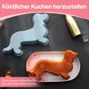 2 Stück Silikon-Kuchenform, Hunde-Geburtstagskuchenform Produktbild-Vorschau 4