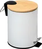 KESPER Kosmetikeimer, Mülleimer Bambus, weiß 3l, 9016513 Produktbild-Vorschau 1