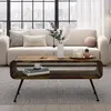 FineBuy Retro stolik kawowy Sheesham lite drewno 100cm - Podgląd zdjęcia produktu 2
