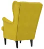 vidaXL Křeslo Mustard Yellow Velvet Náhled obrázku produktu 5