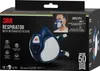 The image shows the packaging of a 3M respirator with integrated filters. Produktbild-Vorschau
