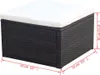 vidaXL Stołek z poduszką z polirattanu 53×53×30 cm brązowy Podgląd zdjęcia produktu 3