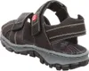 Rieker Damen Echtleder Sandalette schwarz, Damen:38 EU Produktbild-Vorschau 48