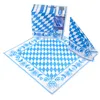 60 Bayern Raute Servietten 40×40cm blau weiß Dunisoft Duni  Produktbild-Vorschau 1
