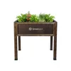 QLS Mini-Gewächshaus aus Holz Vintage 80x45 Hochbeet Balkon Produktbild-Vorschau 5
