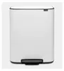 BRABANTIA bidone a pedale Bo 2 bidoni 30+30 L Bianco Anteprima dell’immagine prodotto 21