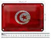Blechschild Flagge Tunesien 18x12cm Flag of Tunisia Rost Produktbild-Vorschau 2