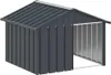 vidaXL Niche pour chien Anthracite 116,5x103x81,5 cm Acier Voir les images du produit 8