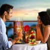 Rosen Schönheits im Glas, LED-Lichter, künstliche Blumen, Produktbild-Vorschau 7