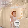 Hausbetthimmel Baumwoll Musselin Betthimmel Kinder Hausbett Produktbild-Vorschau 2