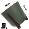 KADAX Blumentopf, Beine aus Kork + Einsatz, 34 cm, Grün Produktbild-Vorschau 2