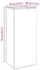 vidaXL Pflanzkübel Olivgrün 32x29x75 cm Stahl Produktbild-Vorschau 6